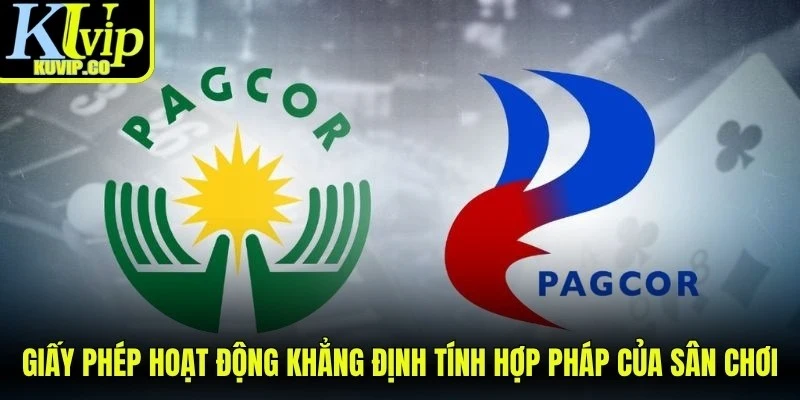 Giấy phép hoạt động khẳng định tính hợp pháp của sân chơi