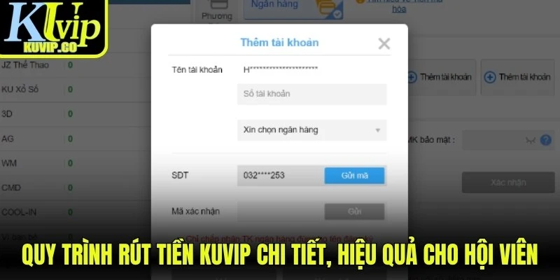 Quy trình rút tiền KUVIP chi tiết, hiệu quả cho hội viên
